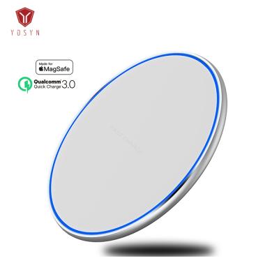 China Fast Charging X8 10W 15W Smart Match Portable Wireless Charger Receiver Magnetic Qi Charger Radio For iPhone 12 Android Phone for sale