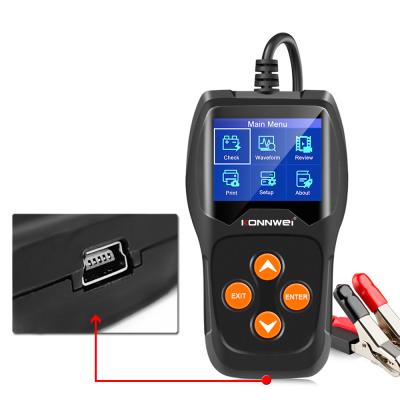 China Car battery health tester car battery health tester kw600 battery analyzer whit chip printer and replay battery data for sale