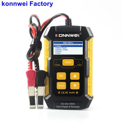 China With Fan For Cooling KONNWEI KW510 Car Charging Tool Car Battery Tester For 12V Car Test Repair Recharging Battery Tester for sale