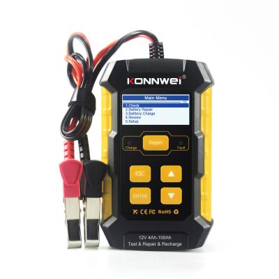 China Available OEM 12V 5A Konnwei KW510 Car Battery Charger Battery Repair Recharge Test Tools with Repair and Test Function for sale