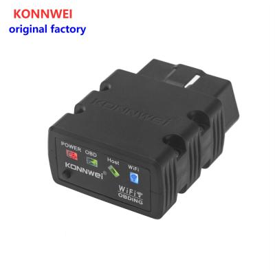 China ELM327 obd2 WIF KW902 OBDII adapter KONNWEI car fault code reader portable scanner with six colors support IOS Android for sale