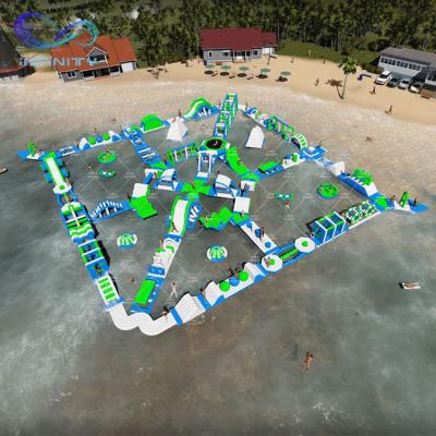 China For Lake Or Other Open Water Infinity Water Park 200 Outdoor Inflatable People Inflatable Floating Water Park for sale