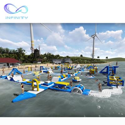 China Outdoor Water Fun Classic Water Theme Park Inflatable Water Amusement Park Aquapark for sale