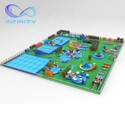 China High Quality and Good Outdoor Water Fun Inflatable Water Park Large Amusement Park Price Inflatable Water Amusement Park for sale