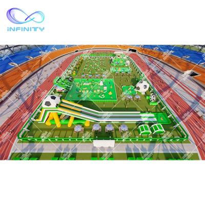 China Interesting Outdoor Inflatable Outdoor Park Inflatable Safe Inflatable Children's Commercial Water Theme Fun Football Amusement Water Playground for sale