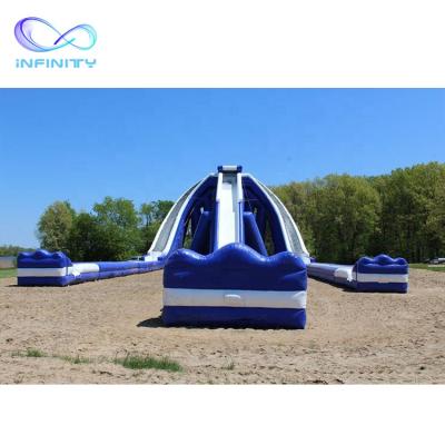 China Hot Selling Inflatable Water Park Water Fun Land Water Park Outdoor Large Inflatable Slide Park for sale