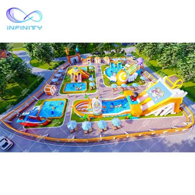 China Outdoor Water Fun Ocean Animals Octopus Amusement Inflatable Sports Playground Outdoor Water Play Park for sale