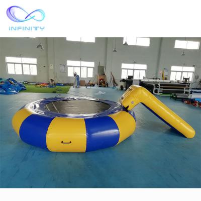 China Sports Park Factory Price Inflatable Water Trampoline Bed High Jumping Inflatable Water Toy For Sale for sale