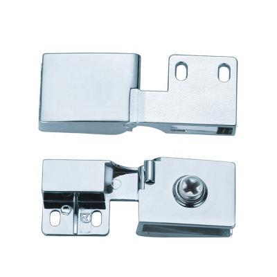 China Modern Satin Nickel Hardware Kitchen Magnetic Glass Door Hinge for sale