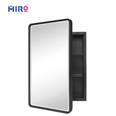 China Luxury Single Door Modern Selling Wall Mounted Dressing Mirror With Bathroom Cabinet for sale