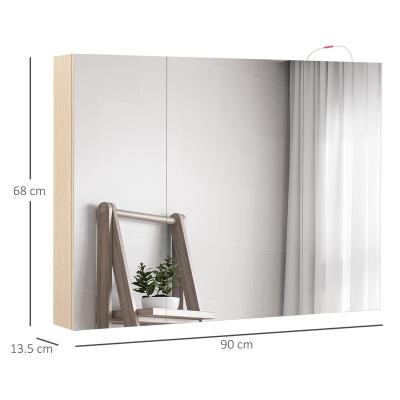 China Modern Professional Custom Bathroom Three Door Bathroom Mirror Medicine Mirror Cabinet for sale