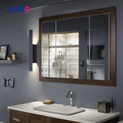 China MIRO Best Sales Swivel Fogless Modern Aluminum Storage Medicine Mirror Tall Bathroom Cabinet with LED Lights for sale