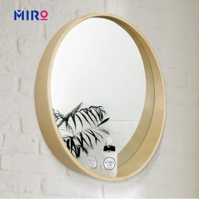 China Enlarging Factory Wall Custom Aluminum Framed Round Mirrors Waterproof Bath Mirror Metal Frame for sale