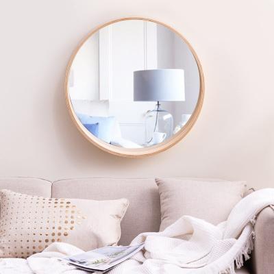 China MIRO Top Quality Bathroom Decorative Magnifying Aluminum Metal Gold Round Bath Mirror for sale