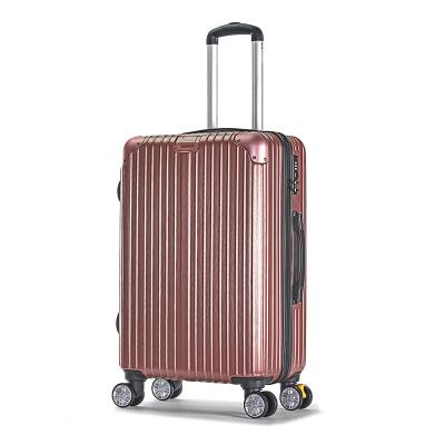 China New ABS Travel 20 Inch 24 Inch Telescopic Trolleys Bag Travel Spinner Luggage Customizes Logo 360 Wheeled Trolley Suitcase for sale