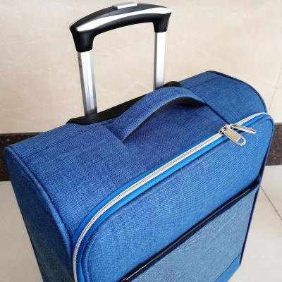 China Large Capacity Trolley Bags Outdoor Moving Spinner Rolls Outdoor Oxford Luggage Business Luggage Travel Fleece Trolley Bags for sale