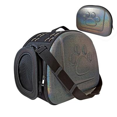 China Portable Dog Bag Laser Pet Bag Take Out Shoulder Bag Cat Dog Backpack Space Portable Carrying Case Large for sale