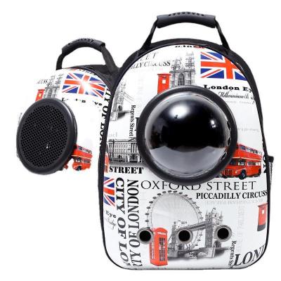 China Water Proof Dog Puppy Carrier Travel Bag With Transparent Space Capsuleh Backpack for sale