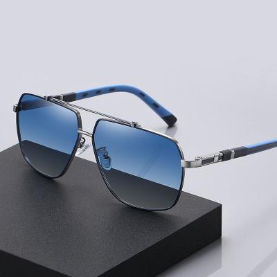 China New Square Sunglasses 2021 Fashion Square Men's Sunglasses 5925 Luster Night Vision Classic Polarized Sunglasses 2022 for sale