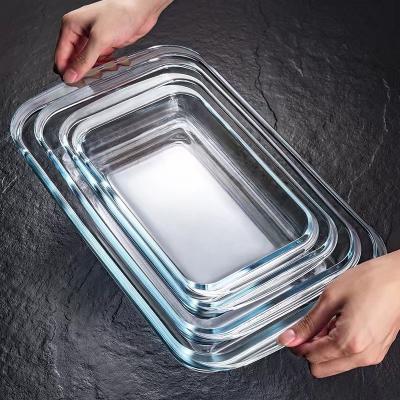 China Wholesale 3.5/2/1.5/1L Capacity Clear Viable Tempered Glass Bakeware for sale