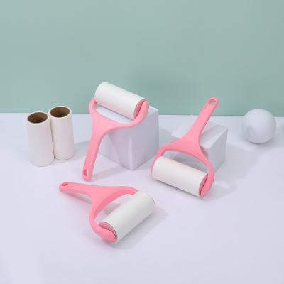 China Wholesale Mini Size Portable Manual Sticky Strong Adhesive Fiber Roller For Travel for sale