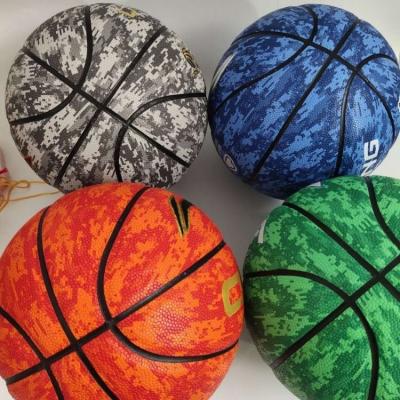 China Pratice Wholesale Fashion PU Top Promotional Ball Customized Size 7 Basketball Ball for sale