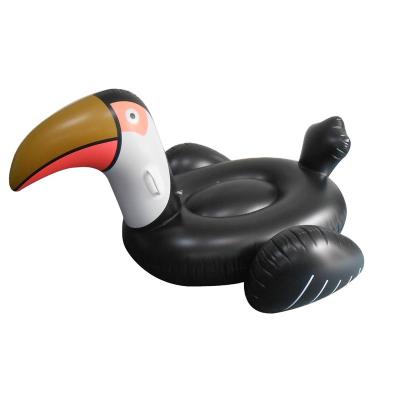 China 6P/7P/8P New 2021 High Quality Large Inflatable PVC Toucan Swimming Pool Buoy Eco-friendly for sale