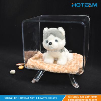 China Sustainable Clear Acrylic Pet Bed For Dog for sale