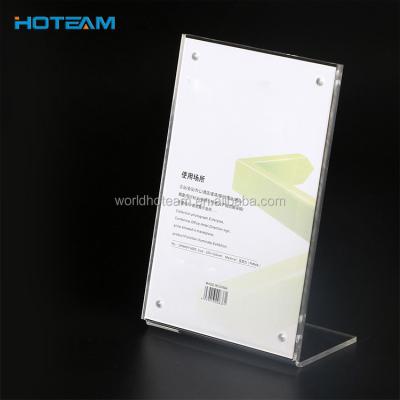 China Environmental Friendly 8x11 Table Stand Magnetic Acrylic Menu Holder for sale