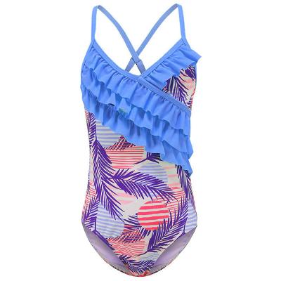 China QUICK DRY Soft Cute Baby Bikini Swimwear Little Girl Ruffle Beach One-Piece Swimsuit for sale