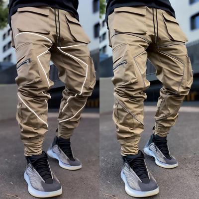 China Anti-Wrinkle Mens Cargo Pants Muti Pocket Hiphop Mens Cotton Cargo Jogger Pants Tactical Cargo Pants for sale