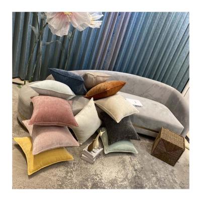 China Custom high quality soft colorful anti dust mite factory price couches cushion pillow case cover for wholesale for sale