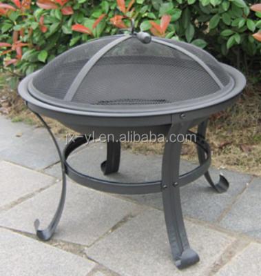 China Factory Stocked Direct Sales Coated To Iron Stylish Outdoor Furniture Retro Fire Pits for sale