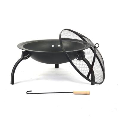 China Stocked High Quality KD 3 Legs Outdoor Steel Fire Pit YL-F6001-21.5