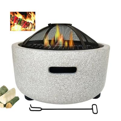 China Easily Assembled MgO Bohemian Outdoor Garden Stove Wood Burning Portable Fire Bowl Fire Pit for sale