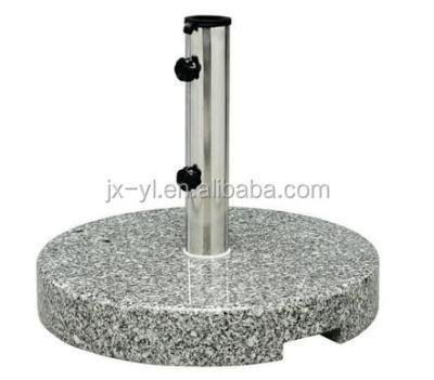 China Contemporary Outdoor Round Granite Low Umbrella Base for sale