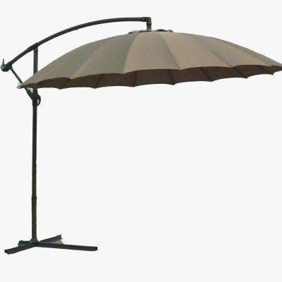 China Modern Outdoor 24k Large Umbrella Garden Offset Hanging Parasol Patio Set Cantilever Cafe Umbrellas for sale