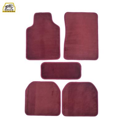 China Universal Equipment Automotive Accessories Floor Mat Factory Direct High Class Thick Cashmere Fiber Carpet Car Mats 5PCS Full Set for sale