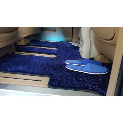 China High Quality Custom Fit Thick Cashmere Fiber Carpet Customized Car Mats With Anti Slip Backing for sale