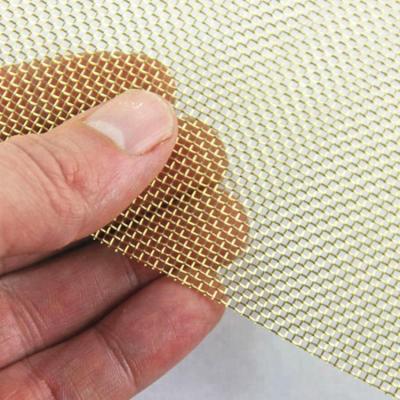 China Rust resistant and saline resistant. 10 12 16 40 60 Mesh H65 Brass Non Magnetic Yarn Woven Gauze for sale