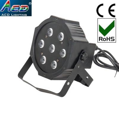 China Hot mix color type 7*10w mini plastic body flat led par 64 rgbw 4in1 led par can light china supplier for sale