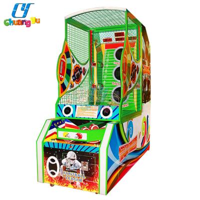 China American Ball Coin Operated Arcade Redemption Football Game Machine Wooden and Metal Shooting Style for sale