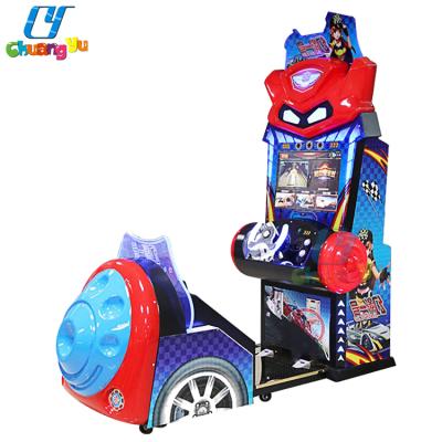 China Metal Fun Car Coin Operated Crazy Simulator Driving Arcade Racing Game Machine Visual for sale