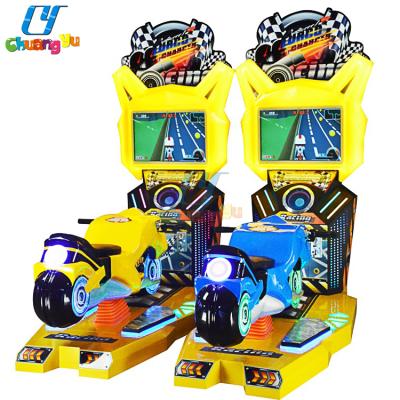 China Metal Coin Operated Game Center Simulator Driving Car Moto Visual Racing Arcade Game Machine for sale