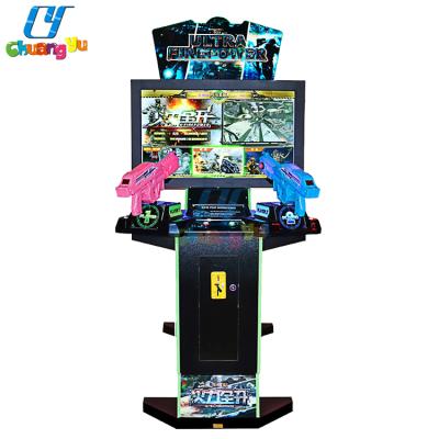 China 3 Inch Wooden and Metal 42 in 1 Simulator Laser Arcade Video Games Shooting Gun Coin Operated Machine for Sale for sale