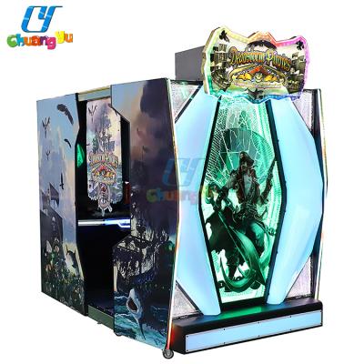 China Metal And Wooden Coin Operated Video Game 3D Simulator Shooting Arcade Gun Game Machine For Adult for sale