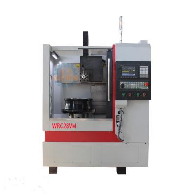 China Repair shops TZ CNC wheel retreading machine WRC28VM automatic special lathe to repair car wheel hub for sale