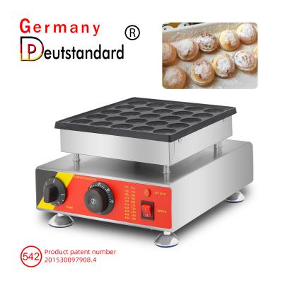 China food & Beverage factory electric poffertjes grill machine with 25 holes muffin pancake making machine for sale