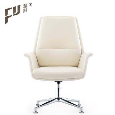 China Leather Executive Chair Office Conference Meeting Visitor Chairs Without Wheels for sale