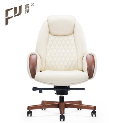 China (Height) High Swivel Adjustable Back Modern Executive Leather Office Chairs for sale